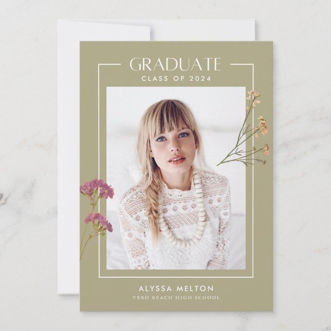 女子高生ワイルドフラワー写真卒業 (正面)