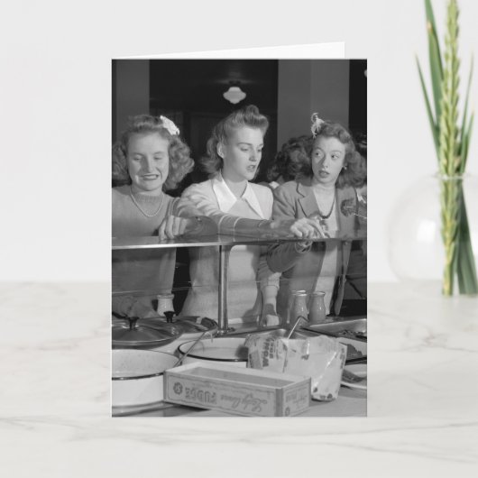 女子高生1940年代 カード (正面)