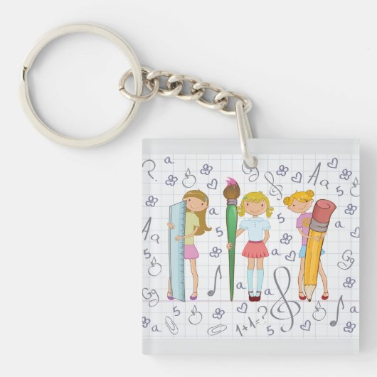 女子高生 キーホルダー (正面)