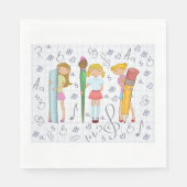 女子高生 スタンダードランチョンナプキン (正面)