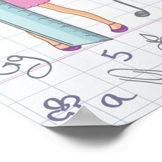 女子高生 ポスター (角)