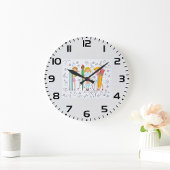 女子高生 ラージ壁時計