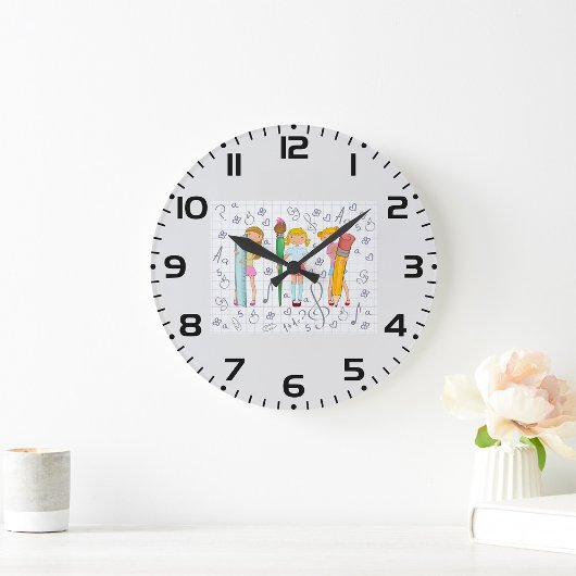 女子高生 ラージ壁時計