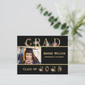 女子高等学校卒業 ポストカード (スタンド正面)