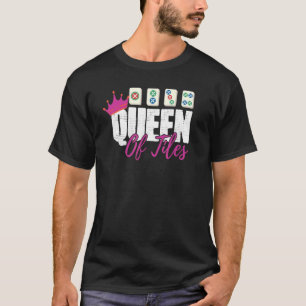 女子麻雀ゲー中国のムタイル麻雀プレーヤー Tシャツ