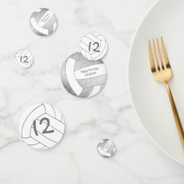 女子10代グレーシルバーのバレーボールパーティー コンフェッティ