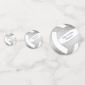 女子10代グレーシルバーのバレーボールパーティー コンフェッティ (正面)