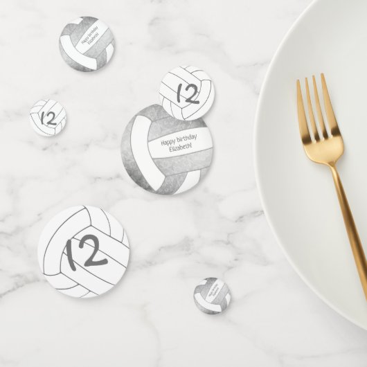 女子10代グレーシルバーのバレーボールパーティー コンフェッティ (グループ)