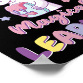 女子100日の学校衣装ユニコーンバックパック ポスター (角)