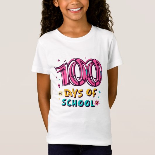 女子100日の学校 Tシャツ (正面)