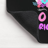 女子100日学校の日が明るい マウスパッド (コーナー)