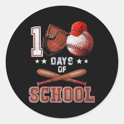 女子100日校野球100日目B ラウンドシール (正面)