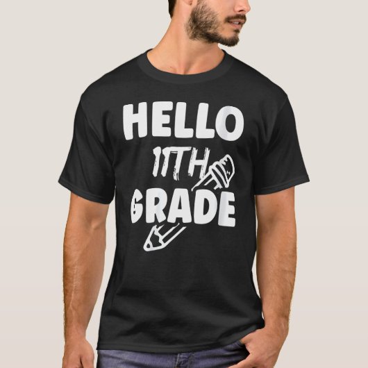 女子11年生かわいい先生学校生徒 Tシャツ (正面)