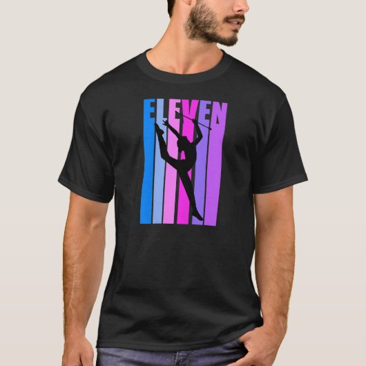 女子11期新体操誕生日ピンクバトン Tシャツ (正面)