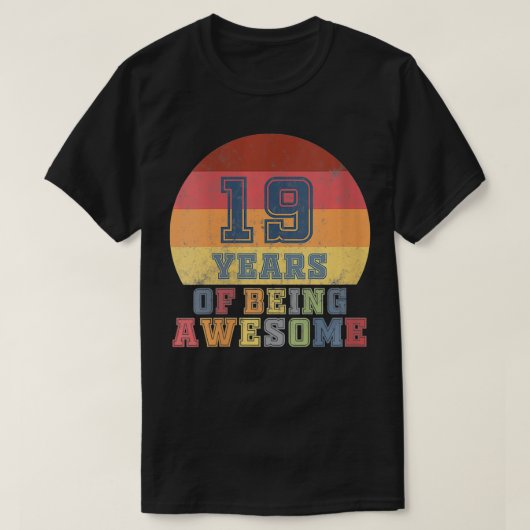 女子19誕生日女子ドーターギフト19年 Tシャツ (デザイン正面)