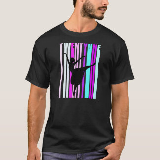 女子21期女学級ダンス誕生日エレガント Tシャツ