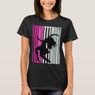女子23rdダンス誕生日ダンサークイーンモダンダン tシャツ