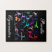 女子25体操ポーズパーソナライズされた ジグソーパズル (横)