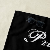 女子25体操ポーズパーソナライズされた ビーチタオル (インサイチュ)