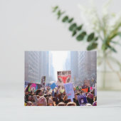 女子3月の写真はがき ポストカード (スタンド正面)