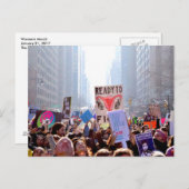 女子3月の写真はがき ポストカード (正面/裏面)