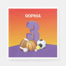 女子3歳の誕生日スポーツボール