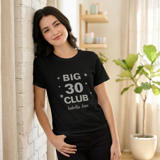 女子30歳の誕生日クラブネームTシャツ トライブレンドＴシャツ