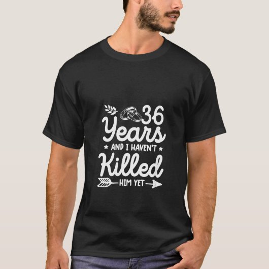 女子36周年記念結婚ティーマッチングクーデター Tシャツ (正面)