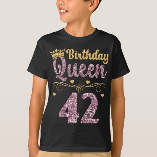 女子42女王誕生日42年四十二 Tシャツ (正面)