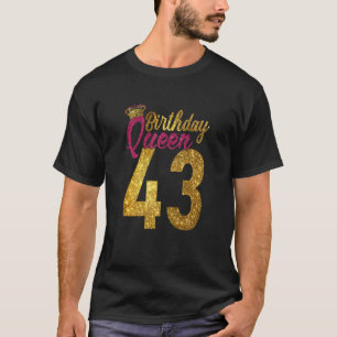 女子43歳1979年43誕生日クイーンディアモ Tシャツ