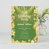 女子50誕生日サマーバックヤードダンスパーティー 招待状 (スタンド正面)