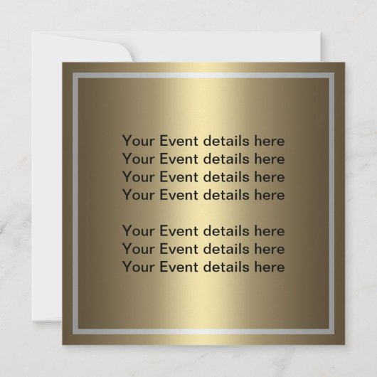 女子50誕生祝い 招待状 (裏面)