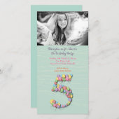 女子5thバースデーパーティーバルーン (正面/裏面)