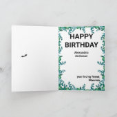 女子60番誕生日🧙♀️魔女おもしろいお願い カード (内部)