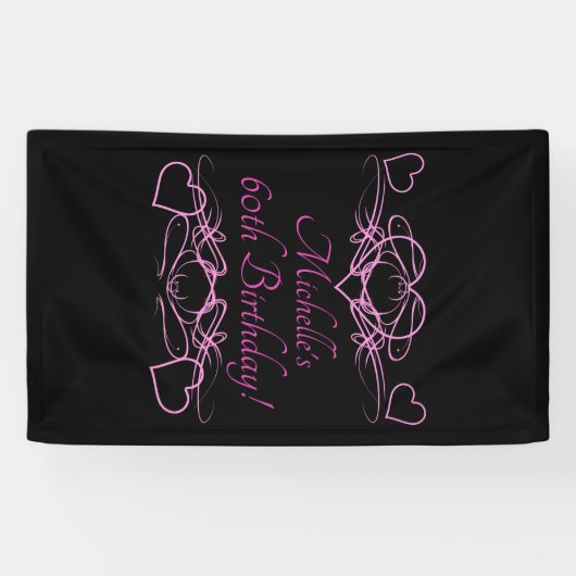 女子60誕生日 横断幕 (横)