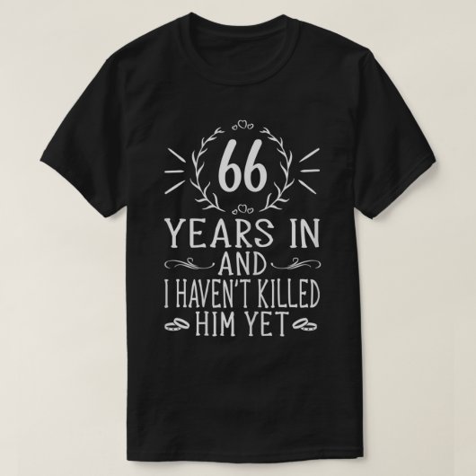 女子66周年記念結婚贈り物66歳 Tシャツ (デザイン正面)