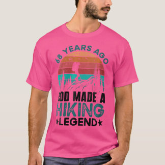女子68位誕生日ハイカーマウンテン68歳H Tシャツ