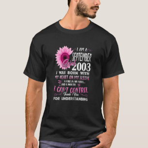 女子9月女子2003年19誕生日19年 Tシャツ