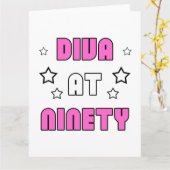 女子90誕生日 カード (黄色い花)