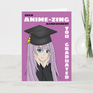 女子・アニメ・マンガ用卒業カード カード