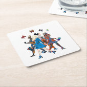 女子 スクエアペーパーコースター (アングル)