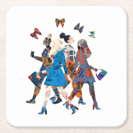 女子 スクエアペーパーコースター