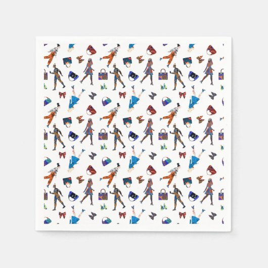 女子 スタンダードカクテルナプキン (正面)