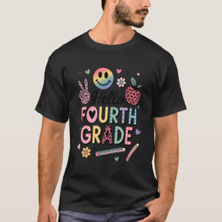 女子+男子+先生のための4年生 Tシャツ