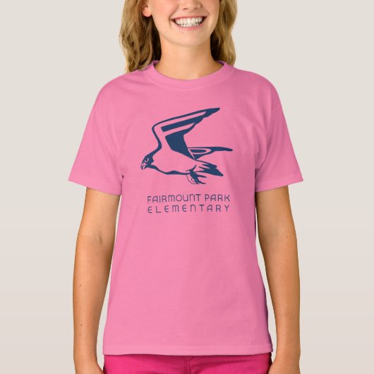 女子《鳥》ハヤブサTシャツ Tシャツ (正面)