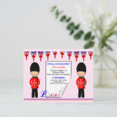 女子Aプリンセス記念王室のデザイン 案内ポストカード (スタンド正面)