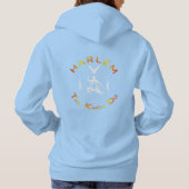 女子L/sフード付きスウェットシャツダーク パーカ (裏面)