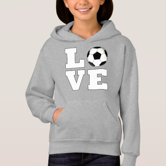 女子LOVEサッカー(フットボール)選手かわいいスポーツ (正面)