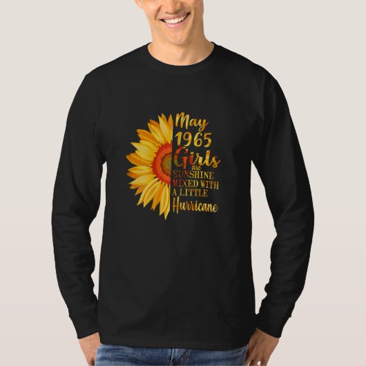 女子May女子1965年57誕生日57歳 Tシャツ (正面)