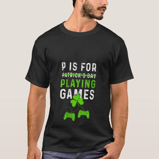 女子Pはゲーム遊のSt patricks day・ファン Tシャツ (正面)